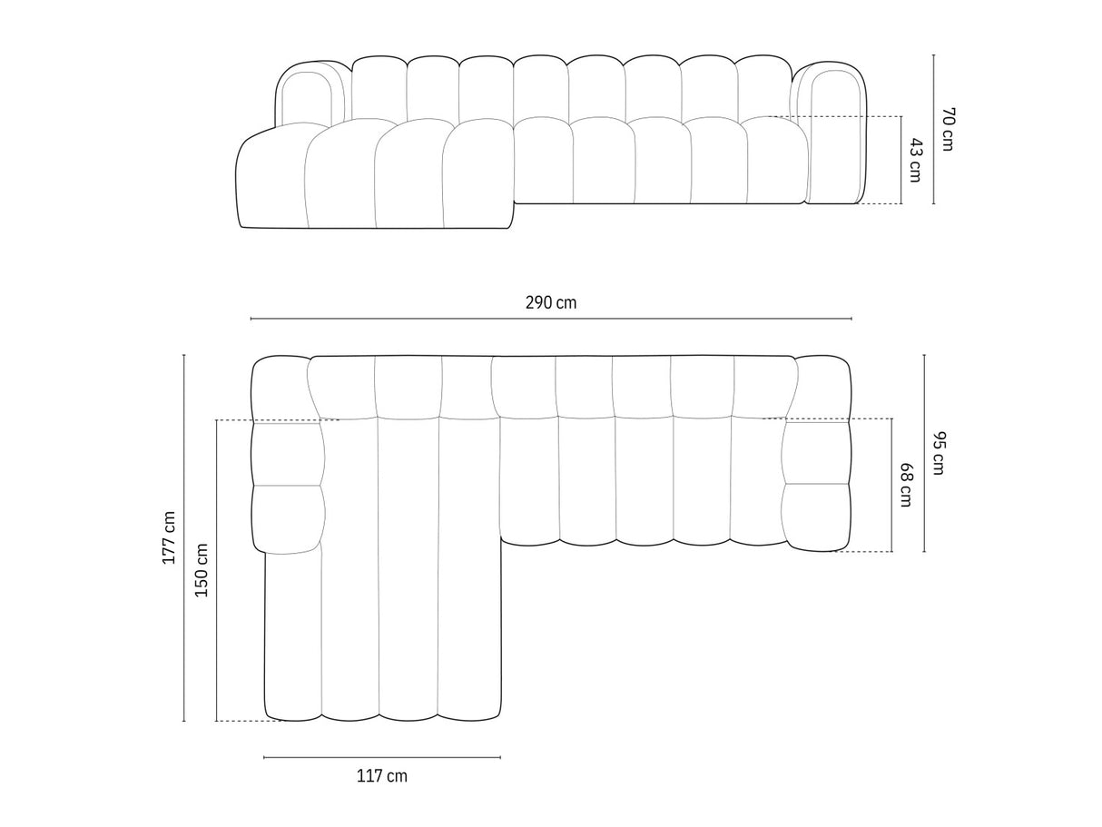 Modulinis minkštas kampas 592563