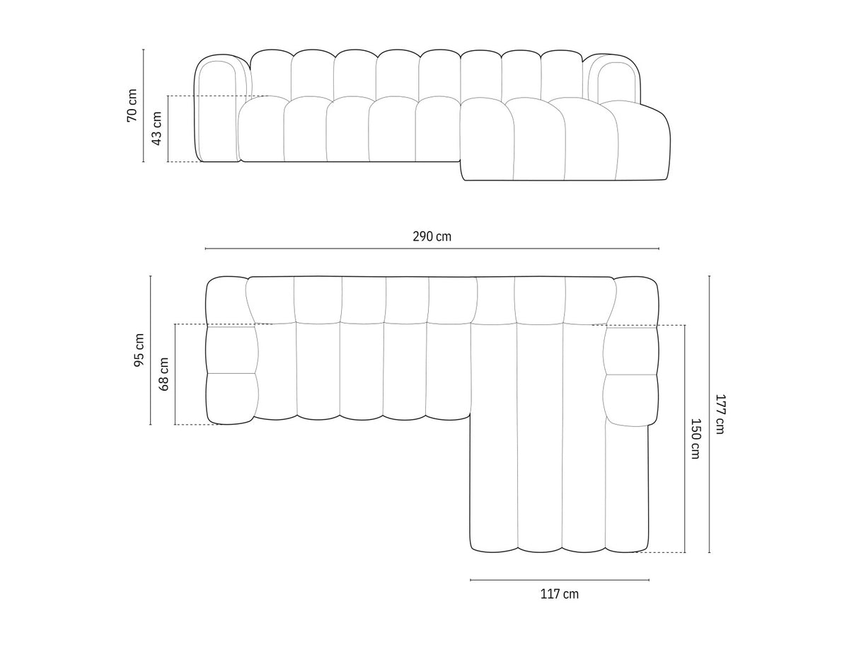Modulinis minkštas kampas 592563