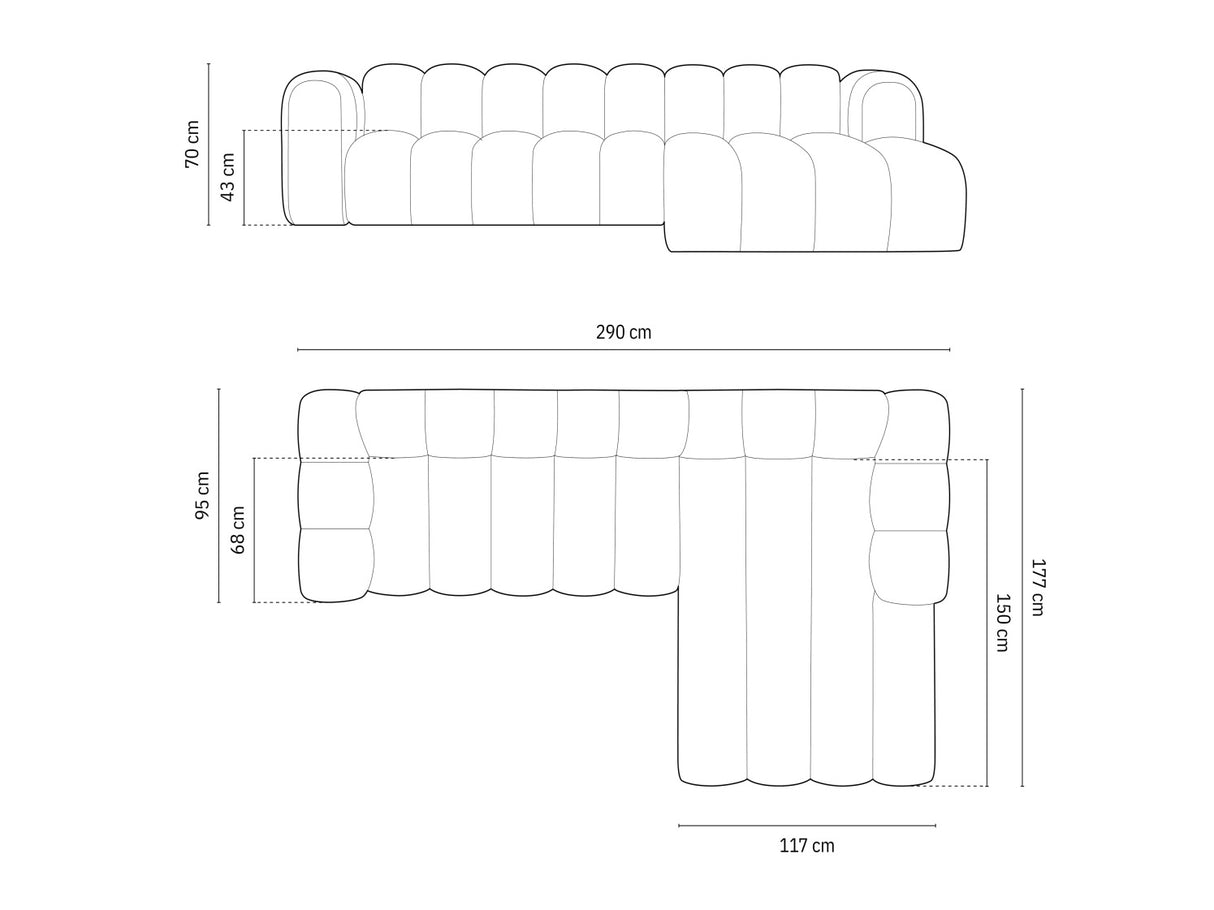 Modulinis minkštas kampas 592563