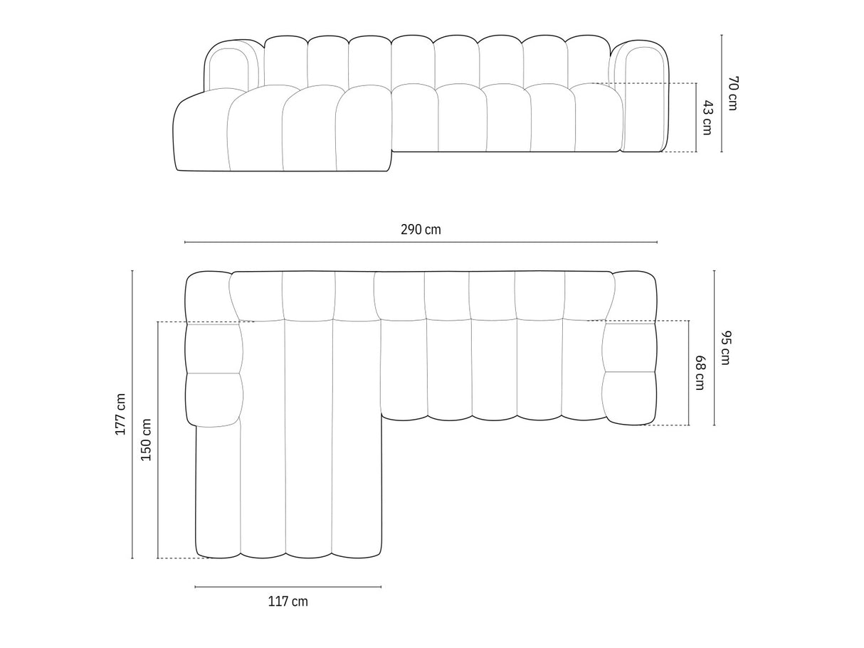Modulinis minkštas kampas 592563