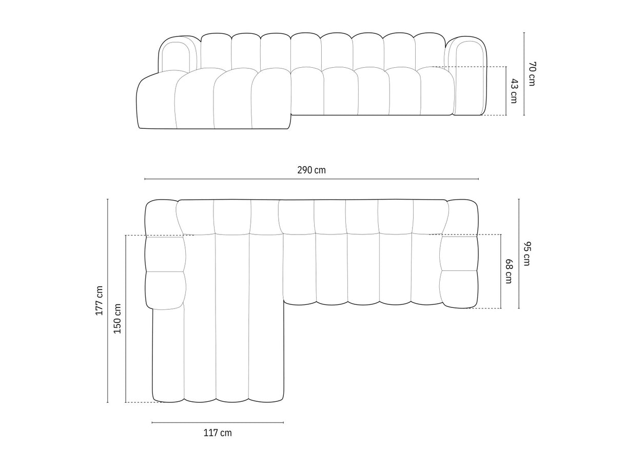 Modulinis minkštas kampas 592563
