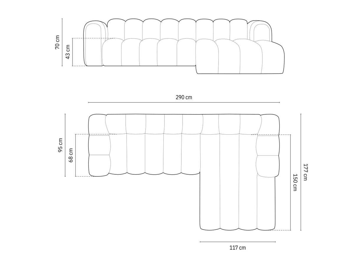 Modulinis minkštas kampas 592563