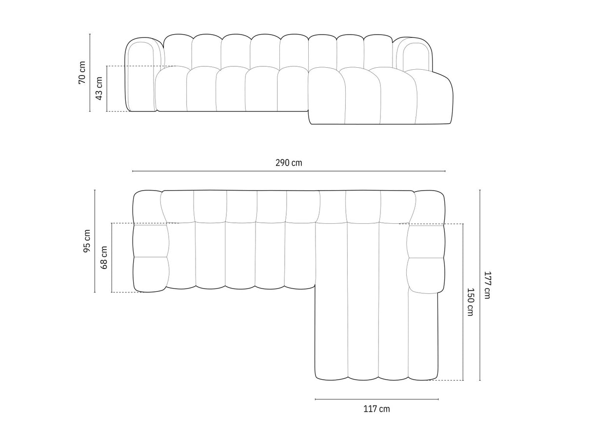 Modulinis minkštas kampas 592563