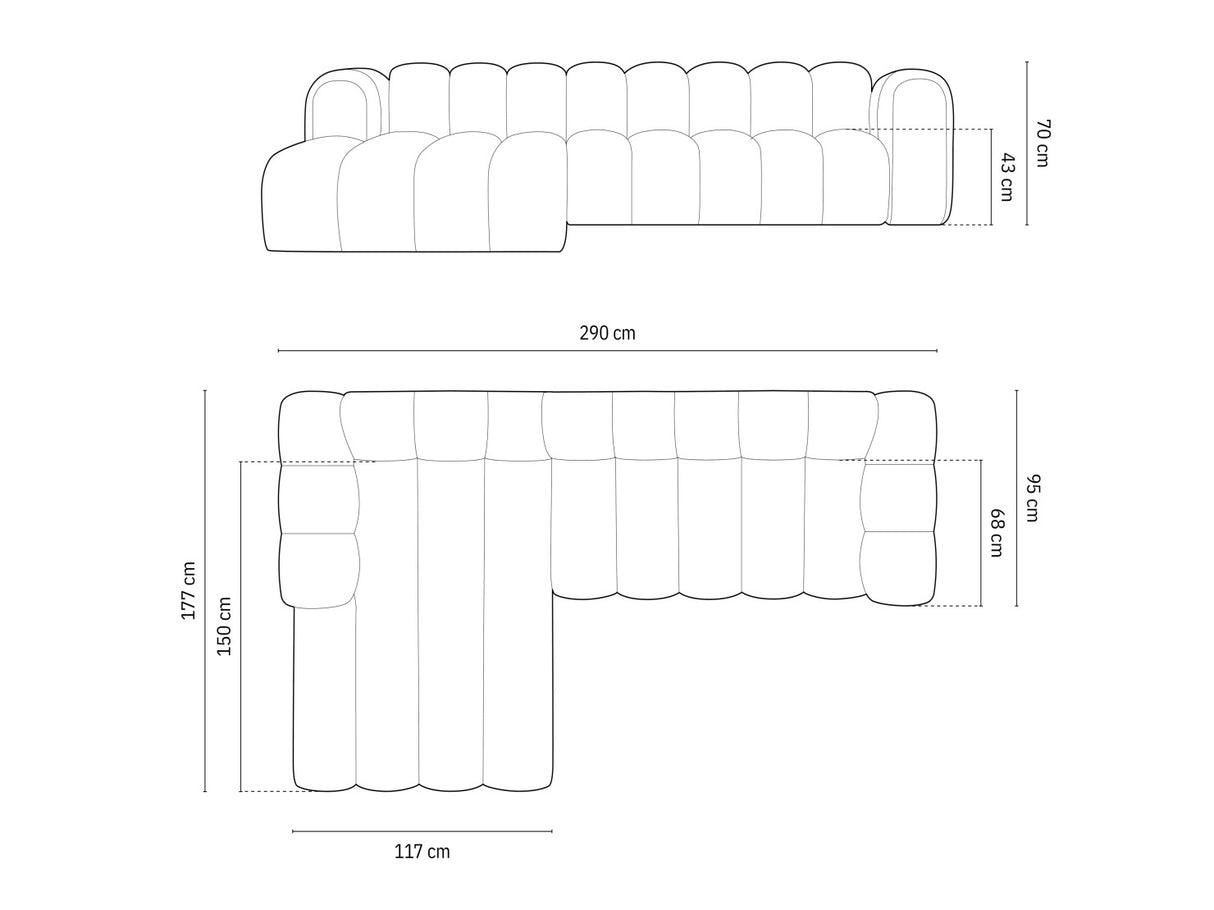 Modulinis minkštas kampas 592563