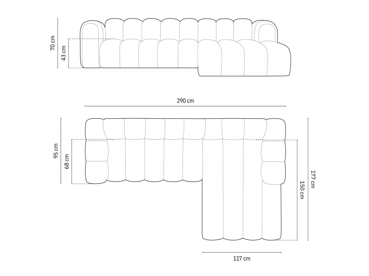 Modulinis minkštas kampas 592563