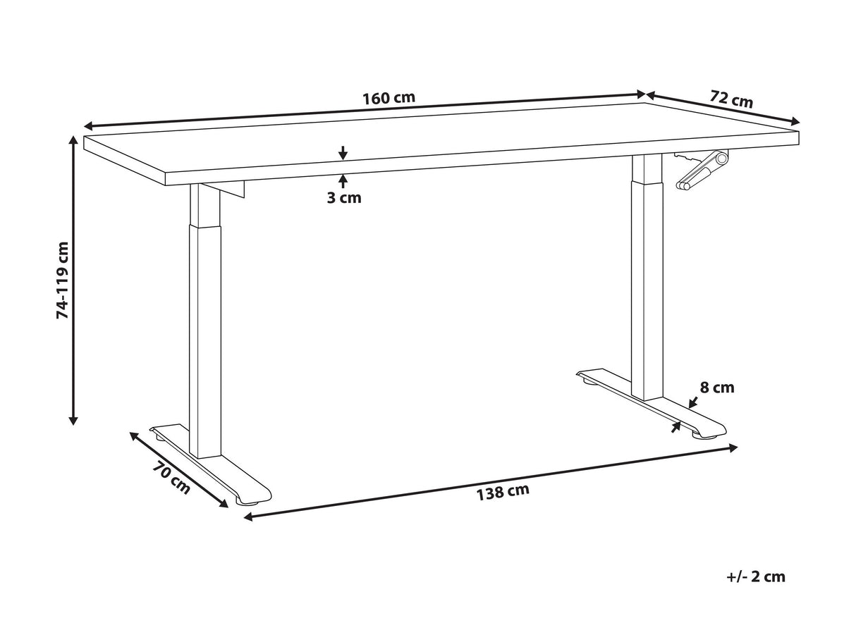Reguliuojamo aukščio darbo stalas 554501