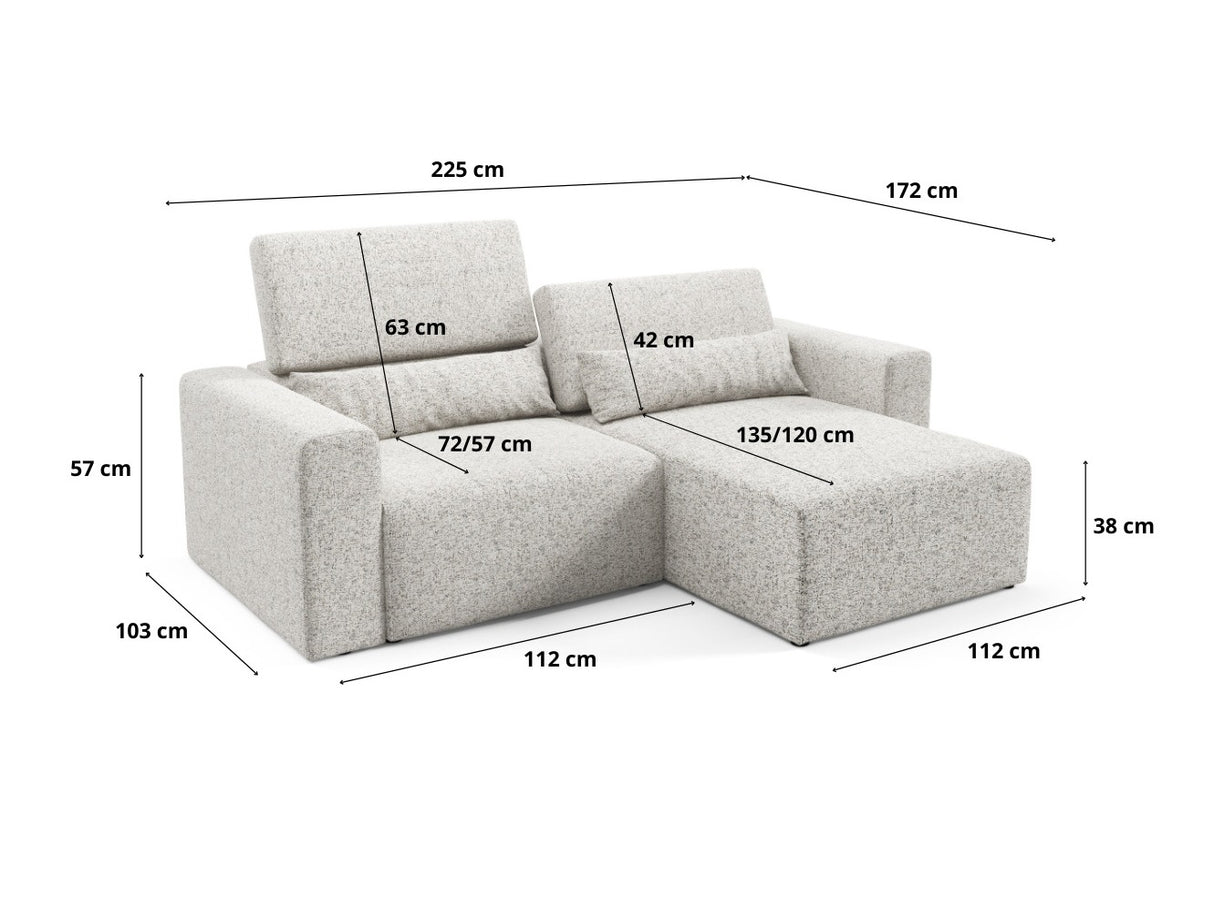 Modulinis minkštas kampas 622086