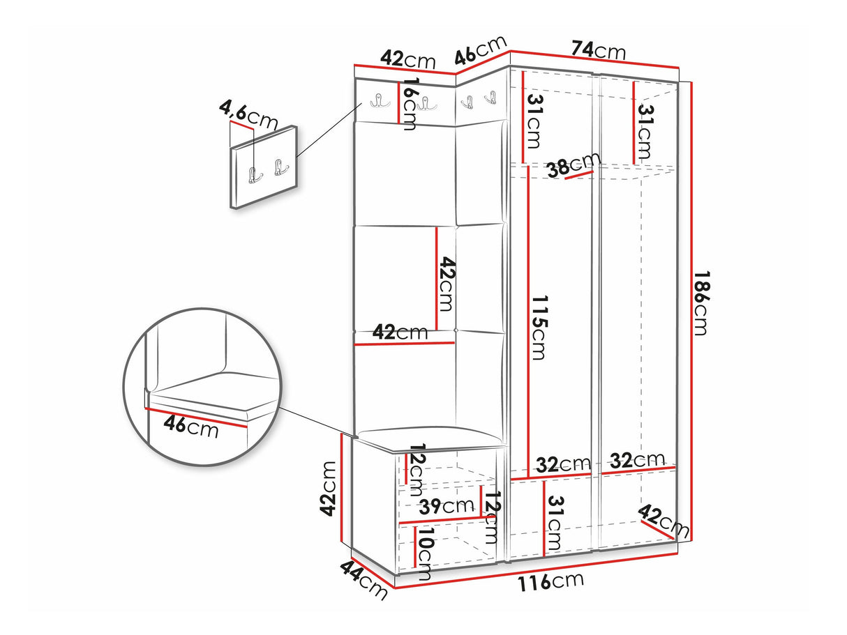 Prieškambario komplektas 481744 4374338