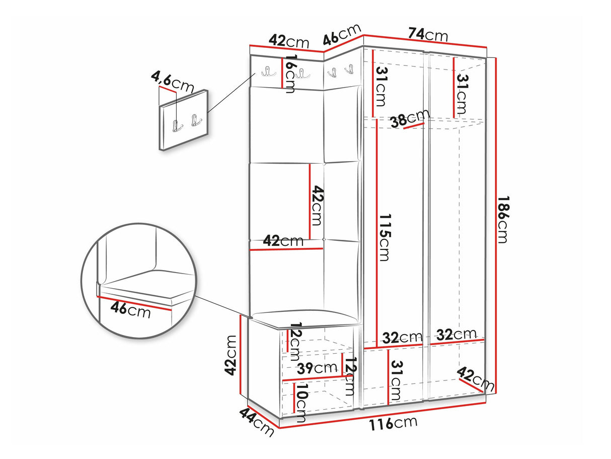 Prieškambario komplektas 481770 4374339
