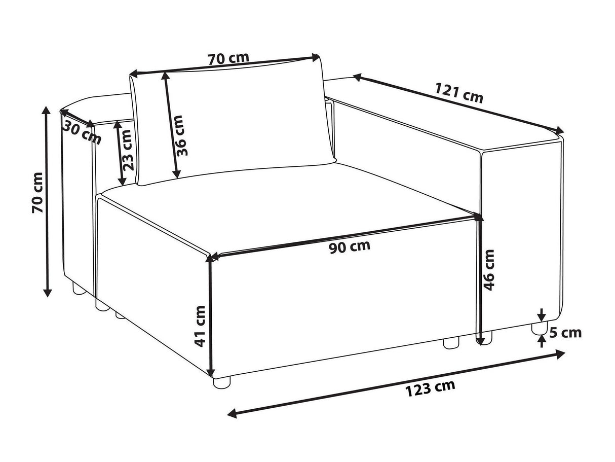 Modulinis fotelis 628595