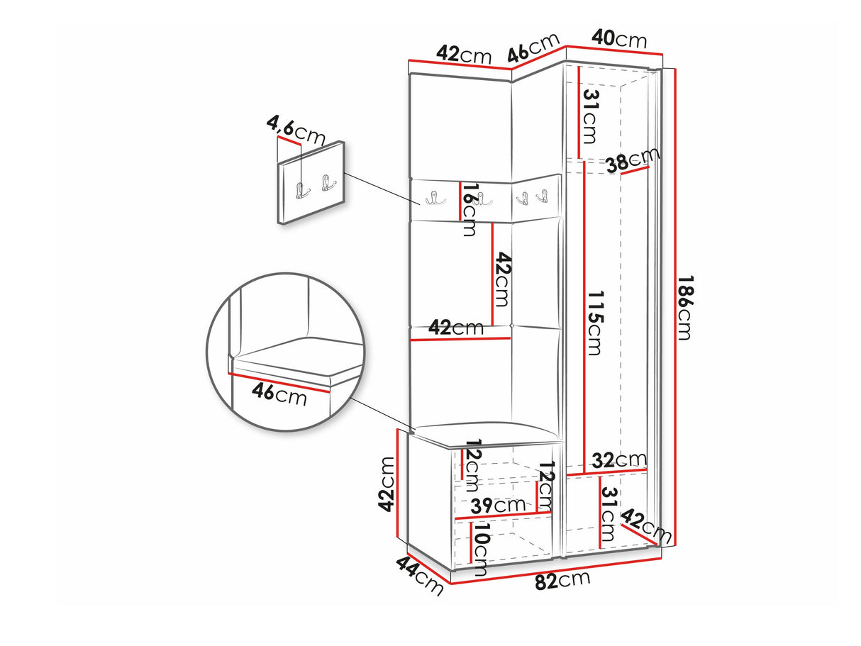 Prieškambario komplektas 474520