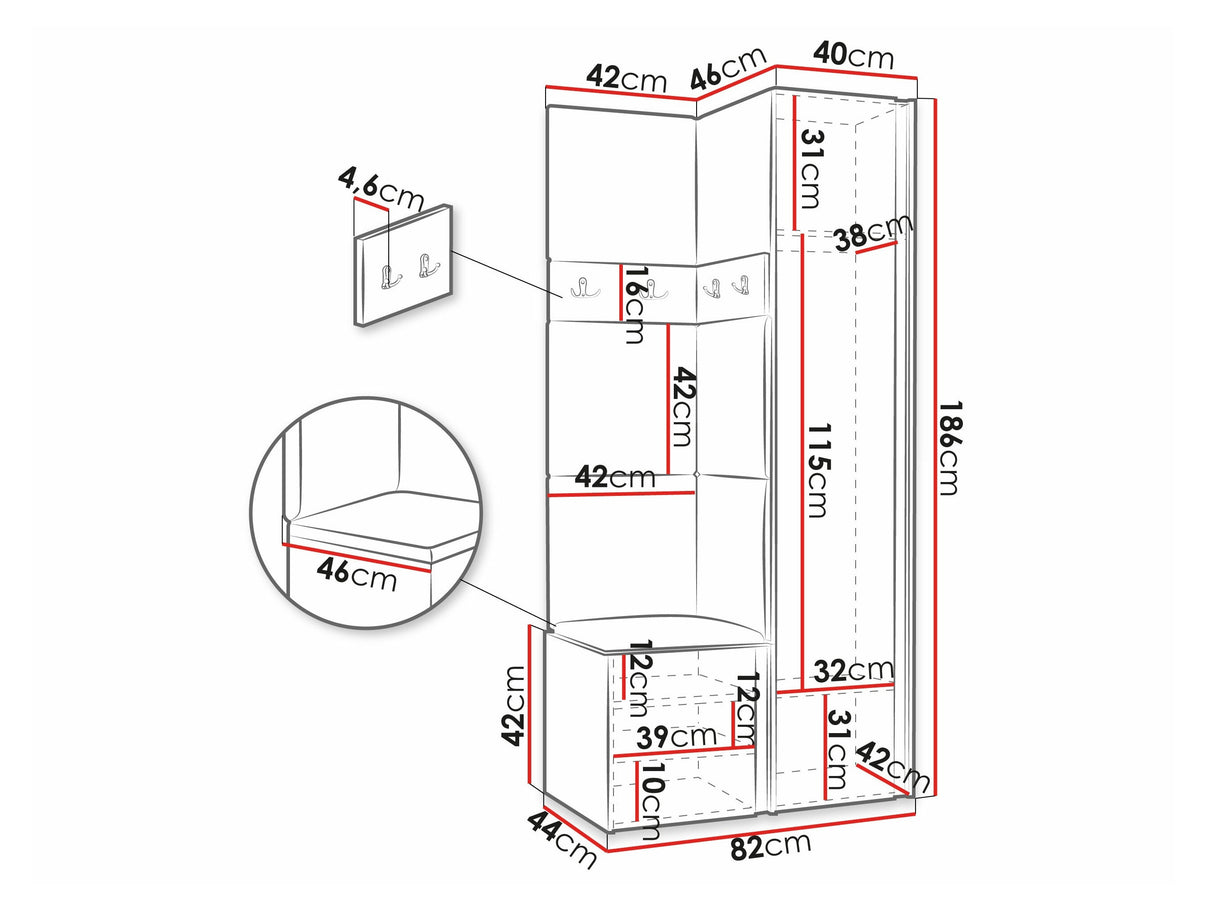 Prieškambario komplektas 474520