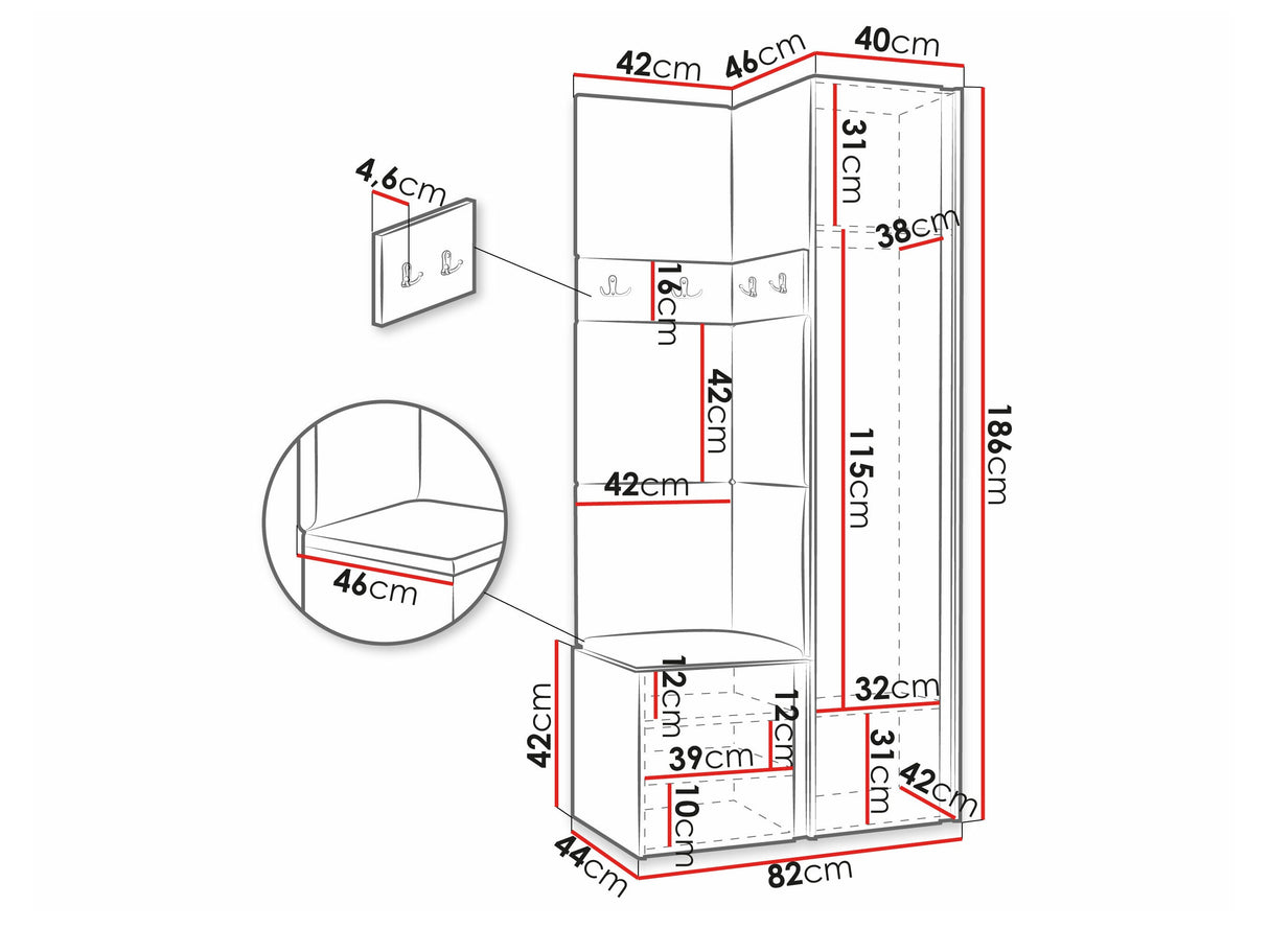 Prieškambario komplektas 474520