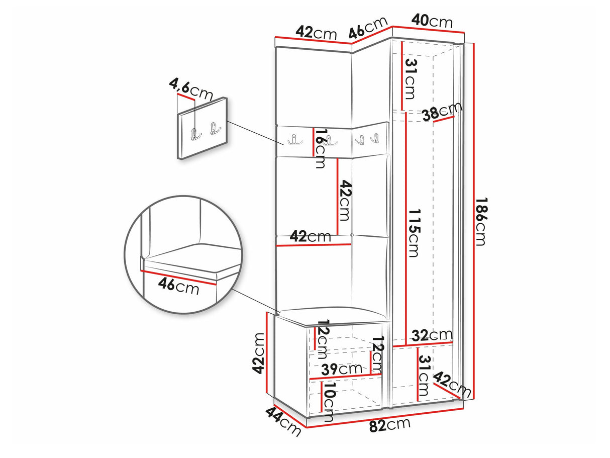 Prieškambario komplektas 474520