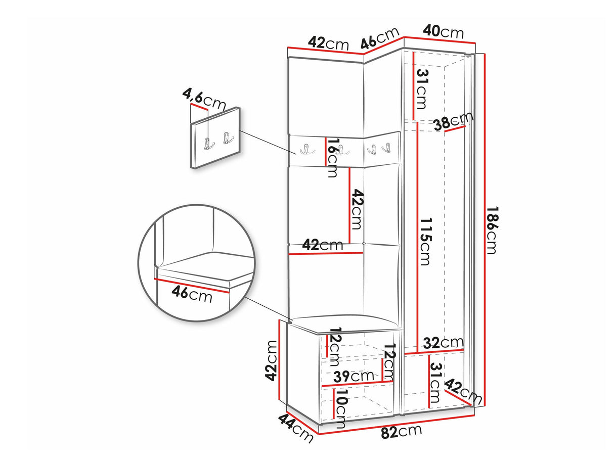 Prieškambario komplektas 474520
