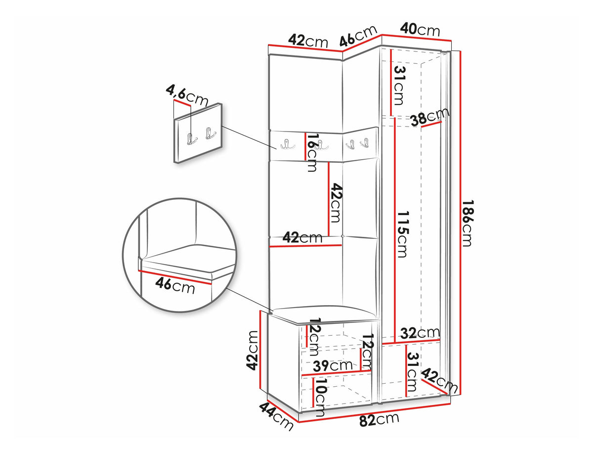 Prieškambario komplektas 474520