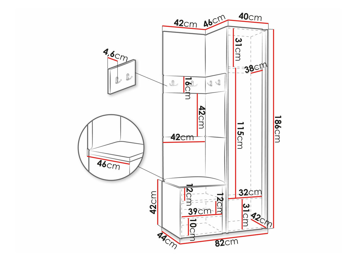 Prieškambario komplektas 474520