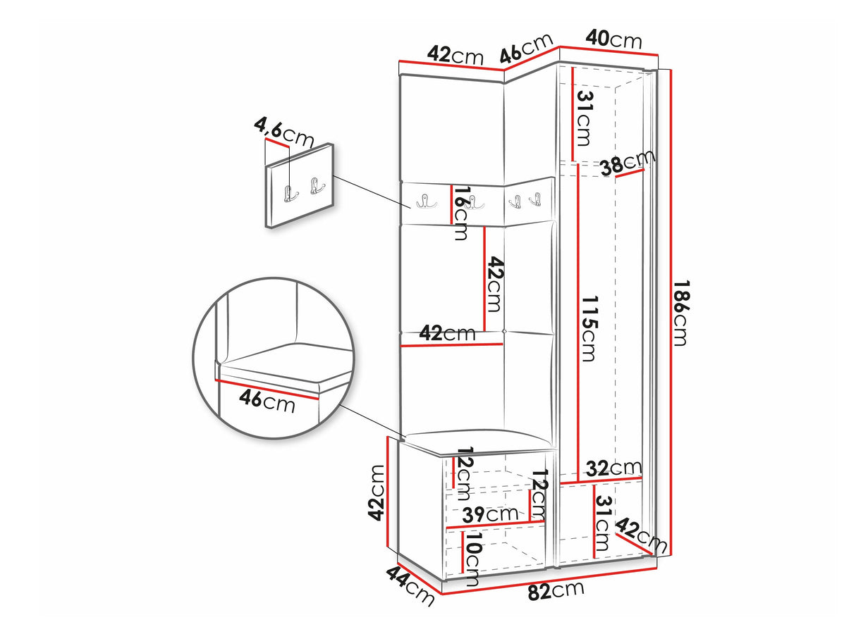 Prieškambario komplektas 474520