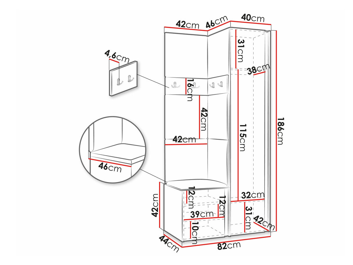 Prieškambario komplektas 474520