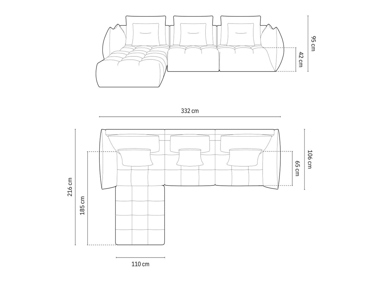 Modulinis minkštas kampas 587277
