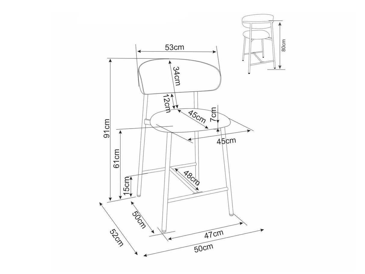 Pusbario kėdė 645586