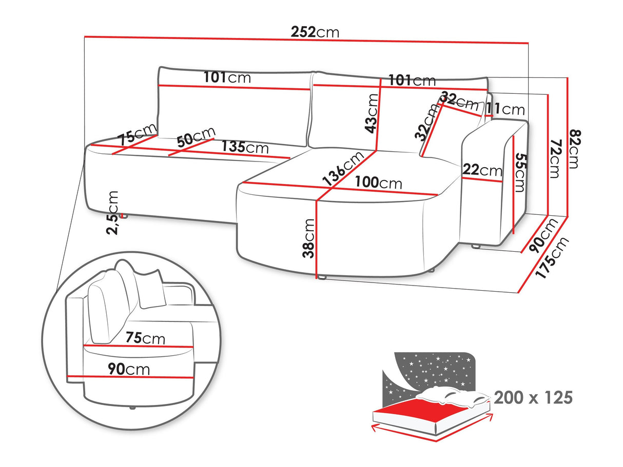 Minkštas kampas 650033