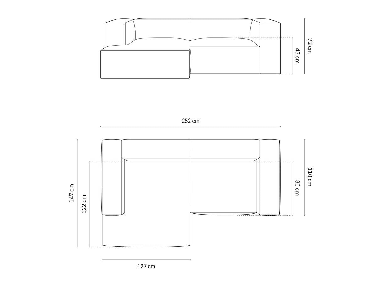 Modulinis minkštas kampas 650377
