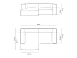 Modulinis minkštas kampas 650377