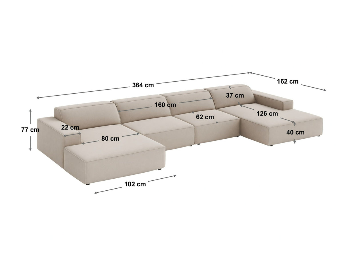 Modulinis minkštas kampas 652302