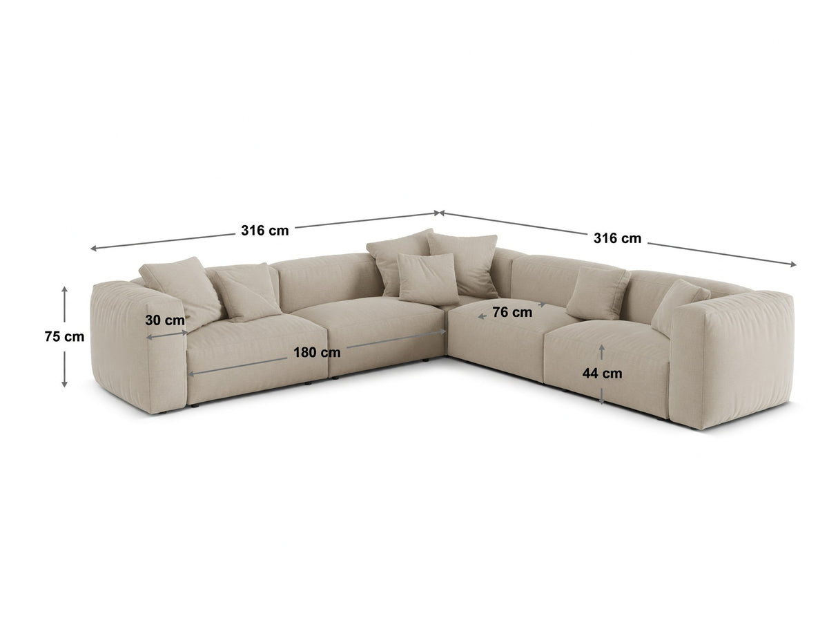 Modulinis minkštas kampas 652601