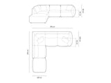 Modulinis minkštas kampas 654163