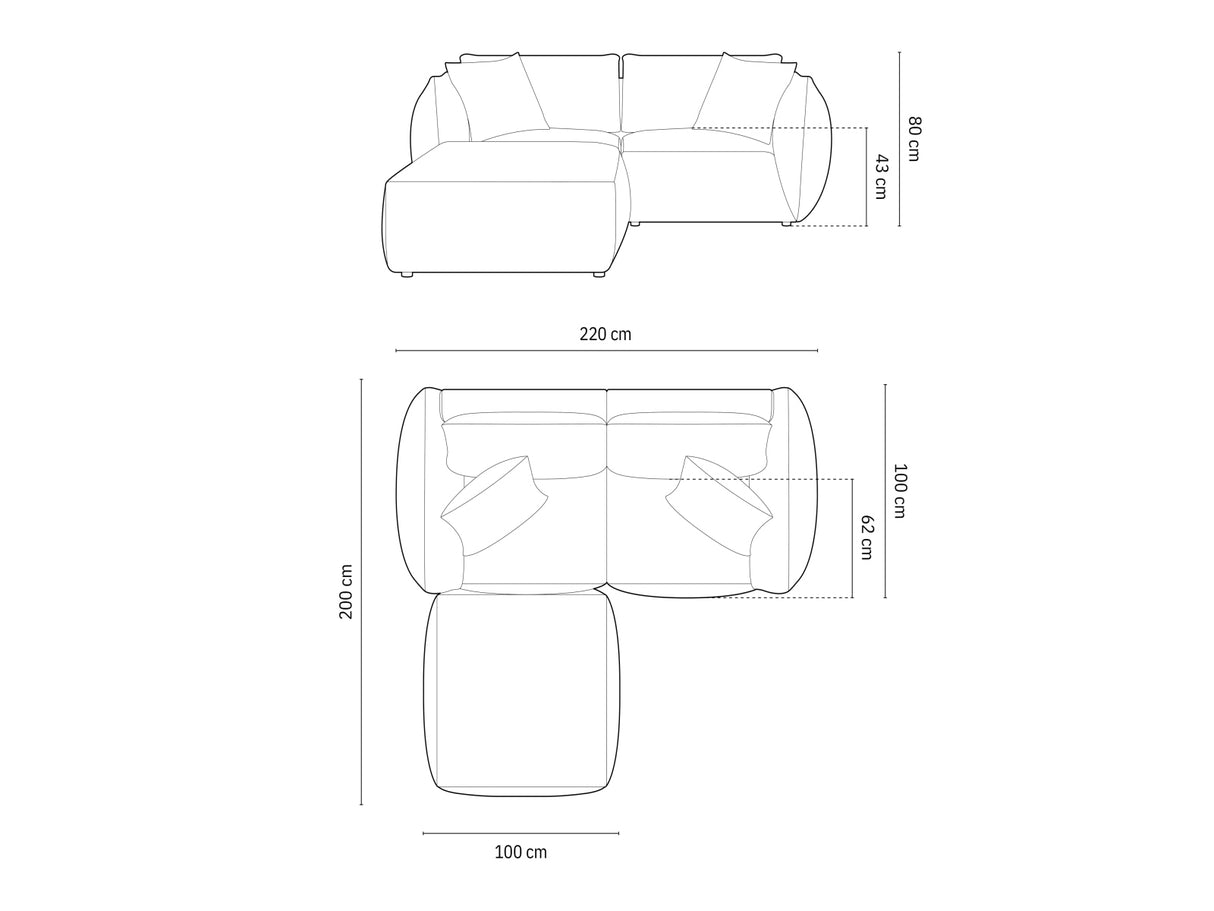 Modulinis minkštas kampas 654442