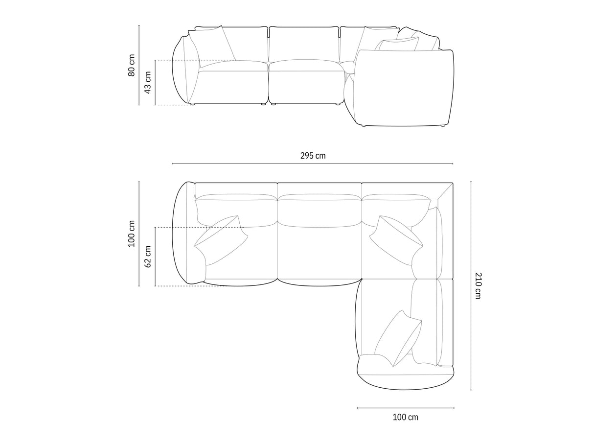 Modulinis minkštas kampas 654257