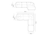 Modulinis minkštas kampas 654163