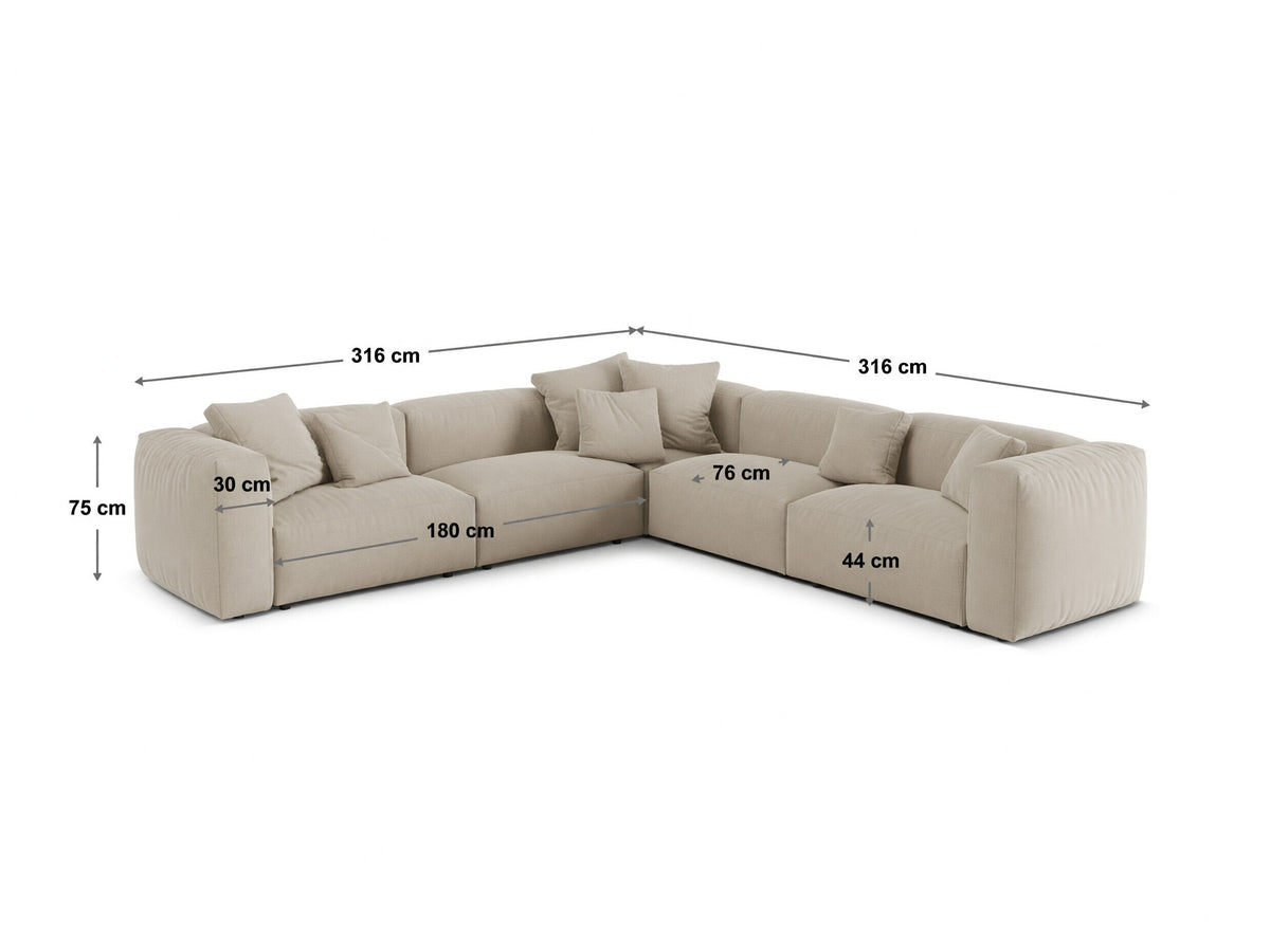 Modulinis minkštas kampas 652601