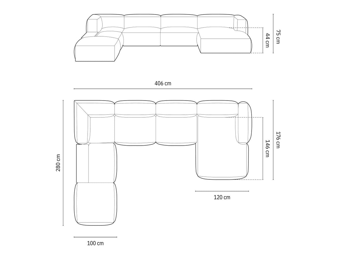 Modulinis minkštas kampas 651797